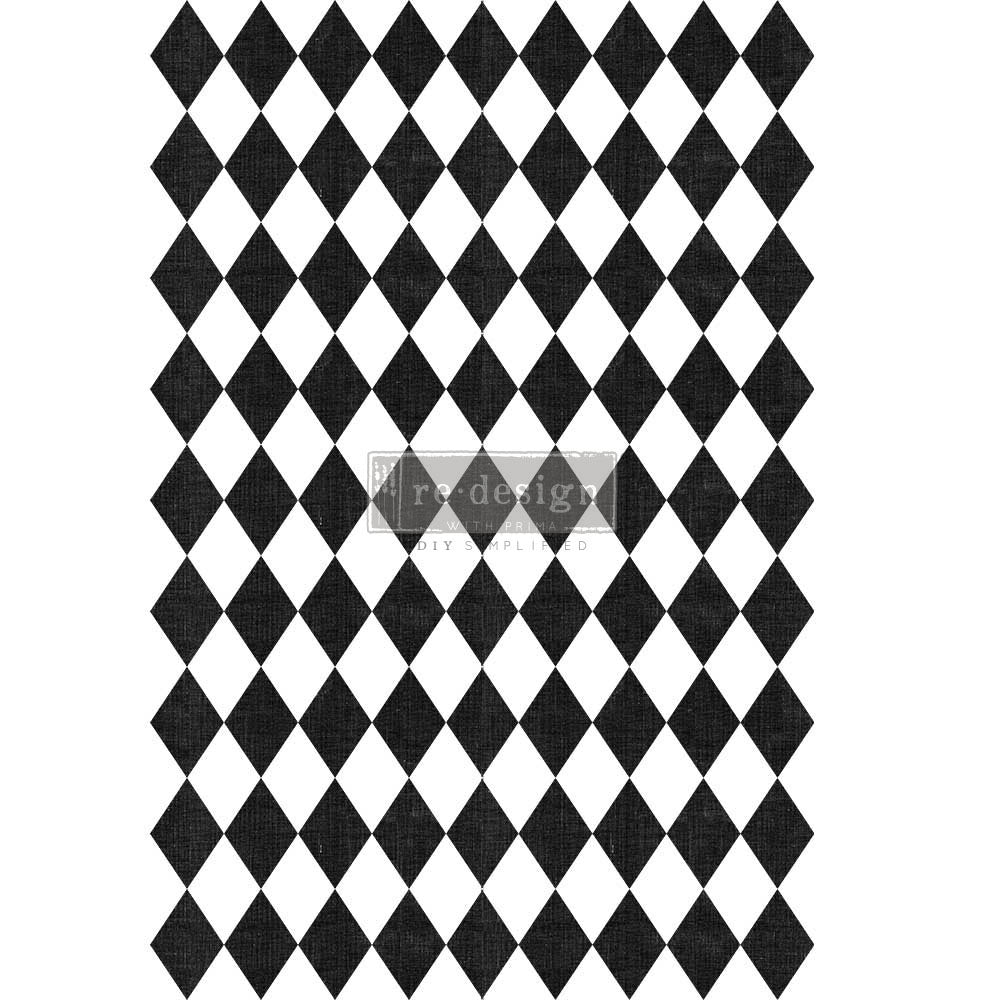 Decor Transfer RE DESIGN WITH PRIMA Harlequin Black