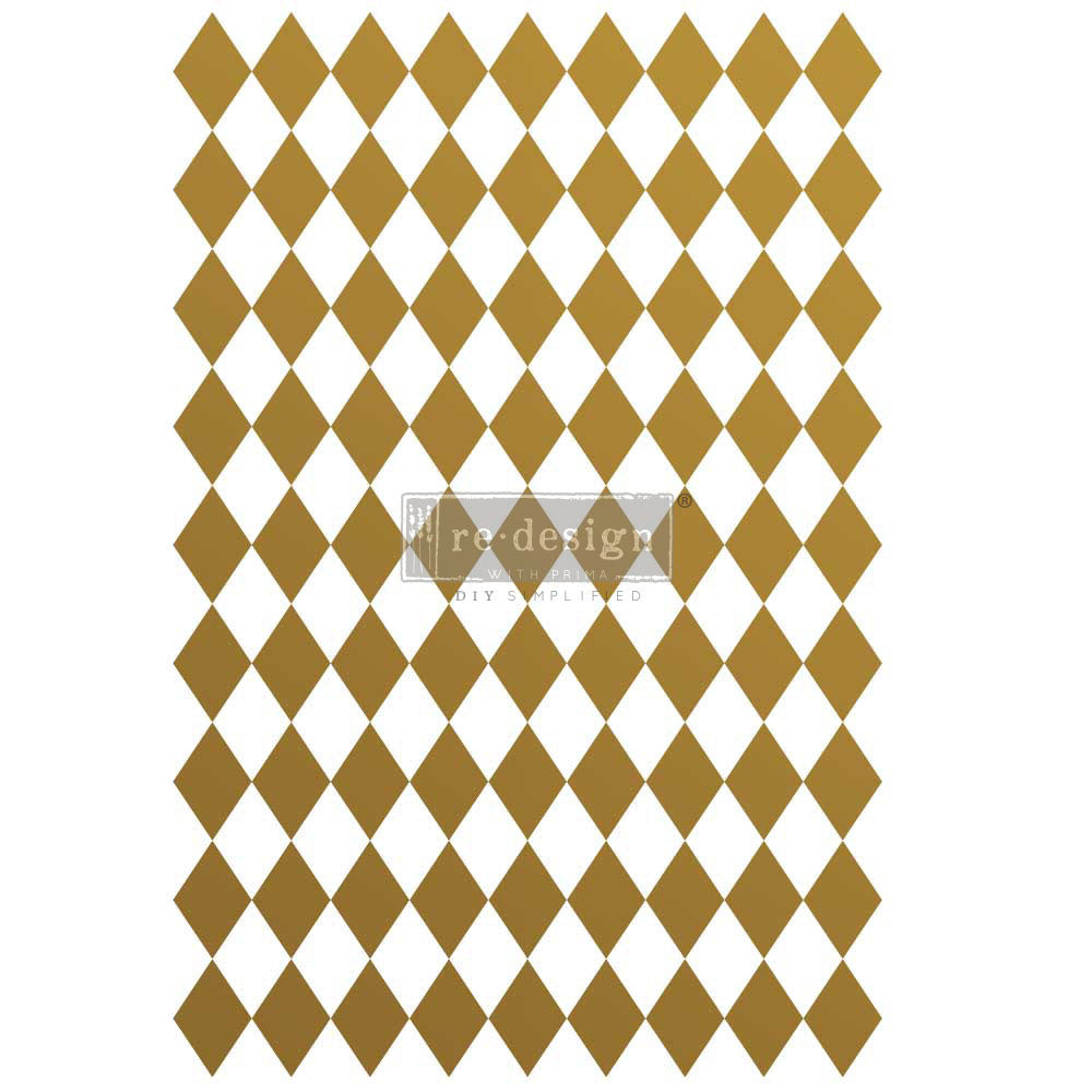 Decor Transfer RE DESIGN WITH PRIMA Gold Harlequin