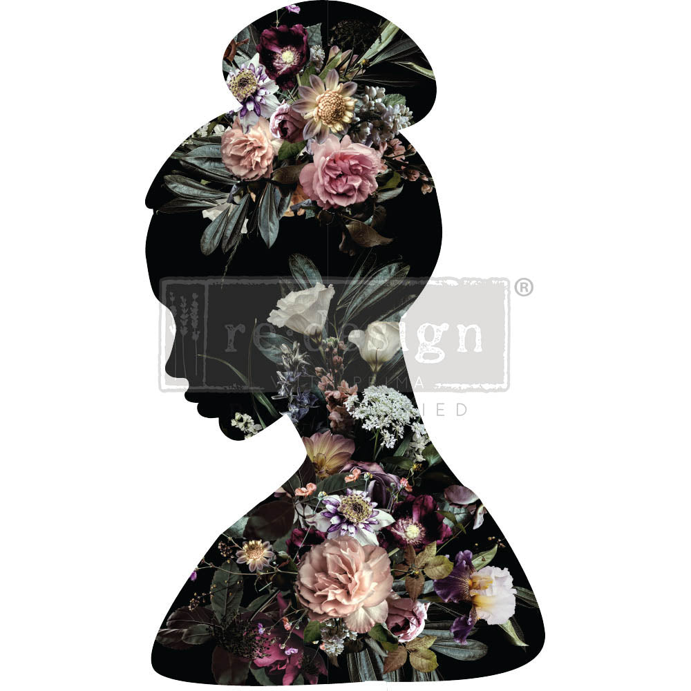 Decor Transfer RE DESIGN WITH PRIMA - Floral Silhouette
