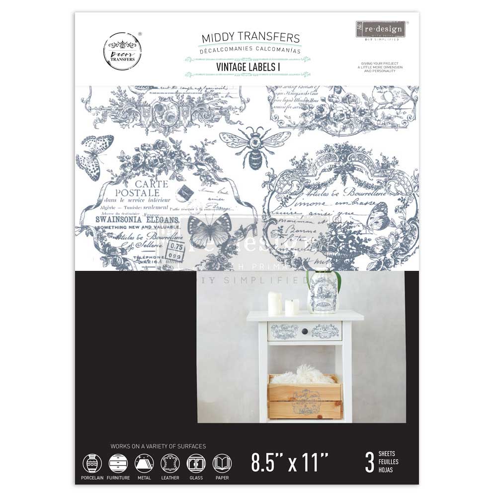 Transfer RE DESIGN WITH PRIMA - Vintage Labels I