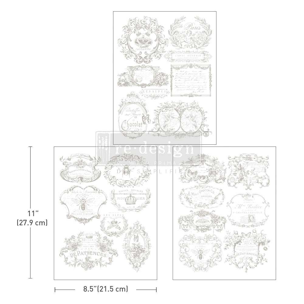 Middy Transfer RE DESIGN WITH PRIMA - Vintage Labels II
