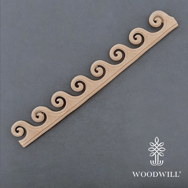 Wood Carving Decorative Braid 17 Cm. X 2.5 Cm
