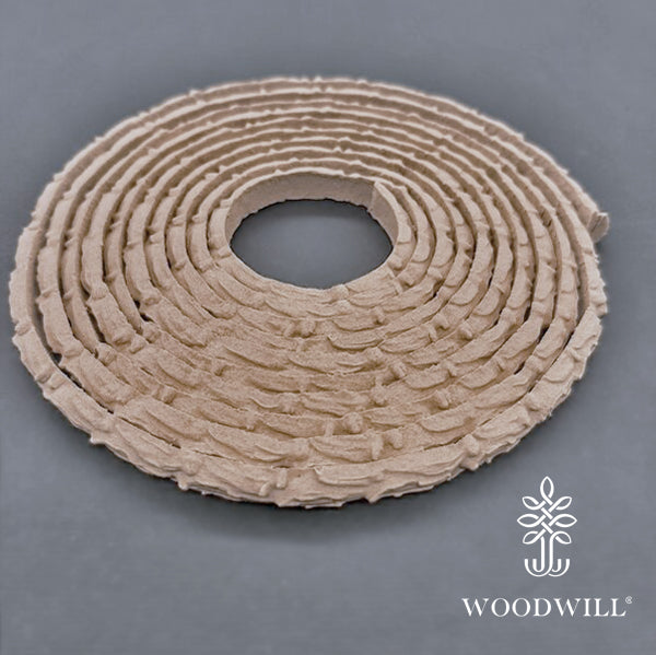 Wood Carved Flexible Trim 215 Cm X 0.6 Cm