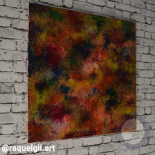 Cargar imagen en el visor de la galería, Cuadro Arte Moderno Multicolor Pintado a mano
