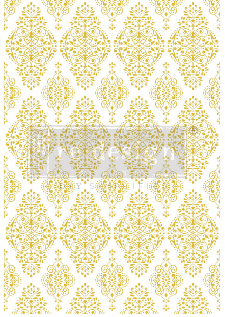 Transfer RE DESIGN WITH PRIMA - KACHA GOLD DAMASK