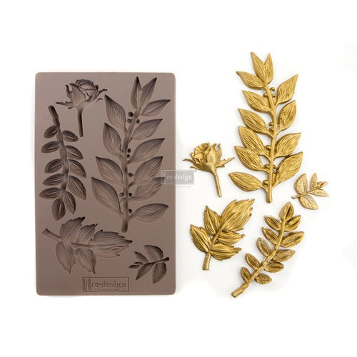 Moldes Re Design With Prima LEAFY BLOSSOMS