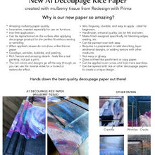 Cargar imagen en el visor de la galería, Papel Decoupage RE DESIGN WITH PRIMA Royal Garden
